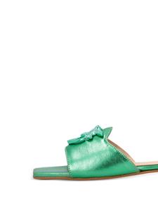 PINKO Marli 02 laminated-leather sandals - Groen