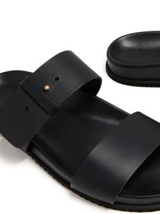 Ancient Greek Sandals round-toe leather sandals - Zwart