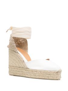 Castañer Chiara espadrilles met sleehak - Wit