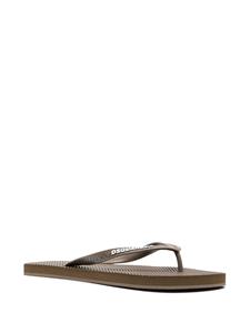 Dsquared2 Teenslippers met logoprint - Bruin