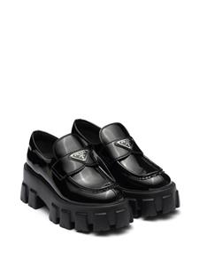 Prada Moonlith lakleren loafers - Zwart