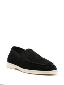 Scarosso Ludovica suède loafers - Zwart