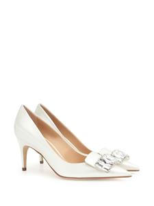 Sergio Rossi SR1 Bridal 75mm satin pumps - Wit