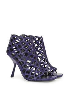 Sergio Rossi Mermaid leather cage sandals - Blauw