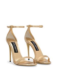 Dolce & Gabbana Keira 105mm leather sandals - Goud