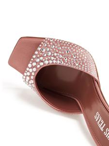 Paris Texas Holly crystal-embellished mules - Roze