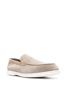 Doucal's round-toe suede loafers - Beige