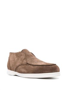Doucal's Chukka round-toe suede loafers - Bruin