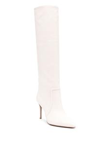 Paris Texas Stiletto 85mm leather boots - Wit