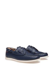 Bally leather boat shoes - Blauw