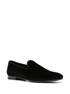 Tagliatore slip-on velvet loafers - Zwart