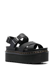 Dr. Martens Voss II Athena leren sandalen - Zwart