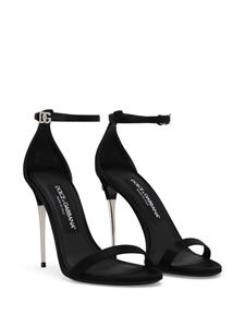 Dolce & Gabbana Keira 105mm leren sandalen - Zwart