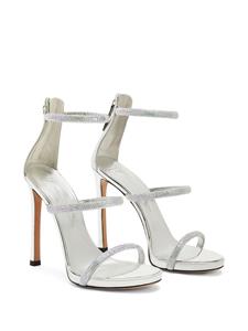 Giuseppe Zanotti Harmony leren sandalen - Zilver