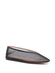 Le Monde Beryl Luna mesh ballerina shoes - Zwart
