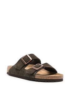 Birkenstock Arizona buckled suede sandals - Bruin