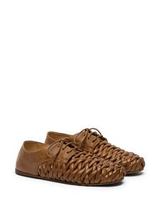 Marsèll interwoven leather Derby shoes - Bruin