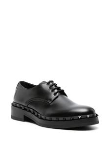 Valentino Garavani M-Way Rockstud leather derby shoes - Zwart