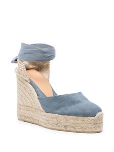 Castañer Carina espadrilles met sleehak - Blauw