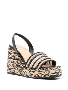 Castañer Thyra espadrilles met sleehak - Zwart