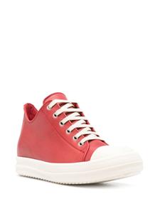 Rick Owens mid-top leather sneakers - Rood