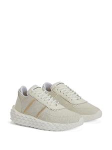 Giuseppe Zanotti Urchin sneakers met slangenleer-effect - Wit