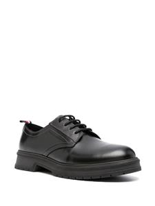 Tommy Hilfiger Abrasivato leren brogues - Zwart