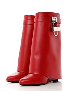 Givenchy Pre-Owned Shark Lock leather boots - Rood
