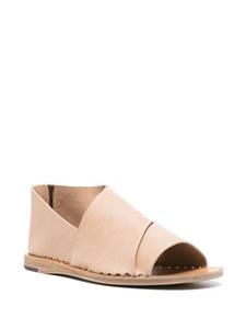 Officine Creative leather zipped sandals - Beige