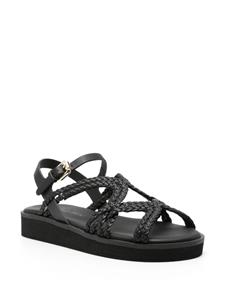 See by Chloé open-toe braided sandals - Zwart