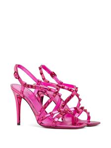 Valentino Garavani Rockstud gekooide sandalen - Roze