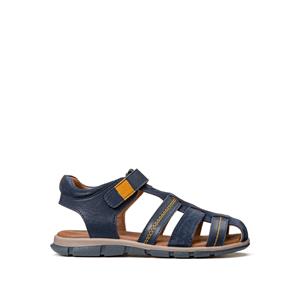 LA REDOUTE COLLECTIONS Leren sandalen met klittenband