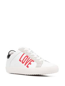 Love Moschino Sneakers met logoprint - Wit