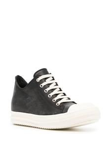 Rick Owens contrasting-toecap leather sneakers - Zwart