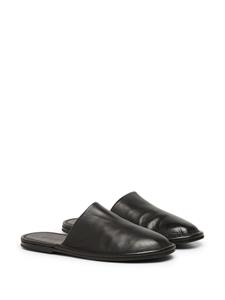 Marsèll round-toe leather slippers - Zwart