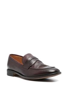 Alberto Fasciani grained leather loafers - Bruin