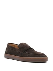 Henderson Baracco almond suede loafers - Bruin