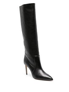 Paris Texas 85mm knee-high leather boots - Zwart