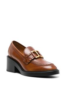 Chloé Marcie 60mm leather loafers - Bruin