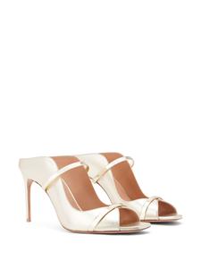 Malone Souliers Noah 90mm leather mules - Metallic