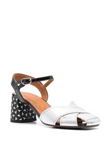 Chie Mihara Roley 70mm sandals - Zilver