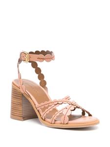 See by Chloé Kaddy 90mm leather sandals - Beige