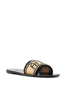 Arteana Elba Crochet flat sandals - Beige