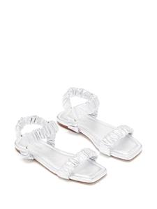 Ulla Johnson Isabella ruched leather sandals - Zilver