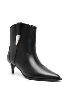 IRO 60mm leather ankle boots - Zwart