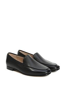 12 STOREEZ almond-toe leather loafers - Zwart