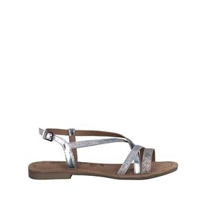 Tamaris Platte sandalen in leer