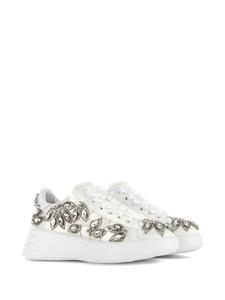 Hogan Rebel crystal-embellished sneakers - Wit