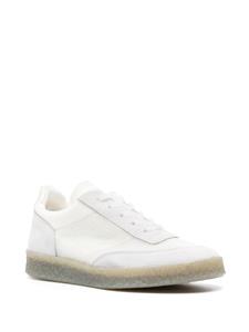 MM6 Maison Margiela suede-panelling mesh sneakers - Wit
