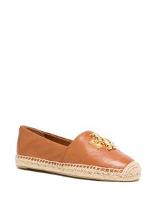 Tory Burch Eleanor leren espadrilles - Bruin